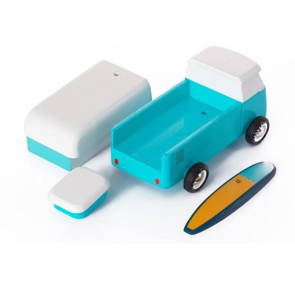 NWT Candylab Large Wood Ocean Beach Bus - Picture 2 of 3